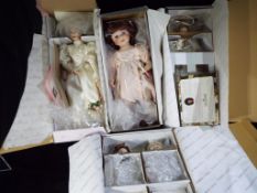 Dolls - four good quality dressed dolls to include two boxes from the Hamilton Collection