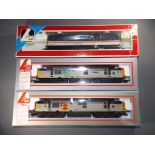 Lima - Three boxed OO gauge diesel locomotives. Lot includes 205077A5 Class 37 Op.No.