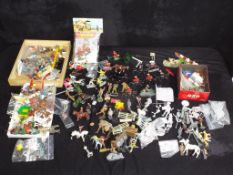Elastolin, Britains, JoHillCo and Others - A large quantity of unboxed metal and plastic figures,
