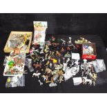 Elastolin, Britains, JoHillCo and Others - A large quantity of unboxed metal and plastic figures,