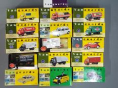 Model vans and cars - Vanguards - a quantity of scale model vans and cars in original boxes,