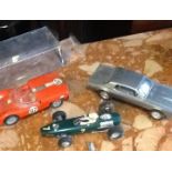 3 X VINTAGE SCALEXTRIC CARS