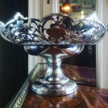 WALKER & HALL SOLID SILVER FRUIT STAND 1923