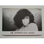 THE SUPREMES - MARY WILSON SIGNED PHOTO