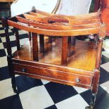 REGENCY ROSEWOOD DISH TOP CANTERBURY CIRCA 1820