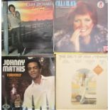 VINYL LP'S ALBUMS - JOB LOT OF 147 - ROD STEWART LULU JOHNNY MATHIS ETC ETC