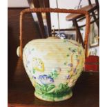 PRICE BROS 1930s BISCUIT BARREL SPRINGTIME PATTERN