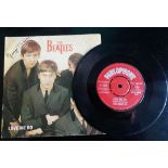 BEATLES RECORD HAND SIGNED BY GEORGE HARRISON