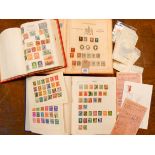 A collection of British and world stamps contained within approx three volumes which includes: