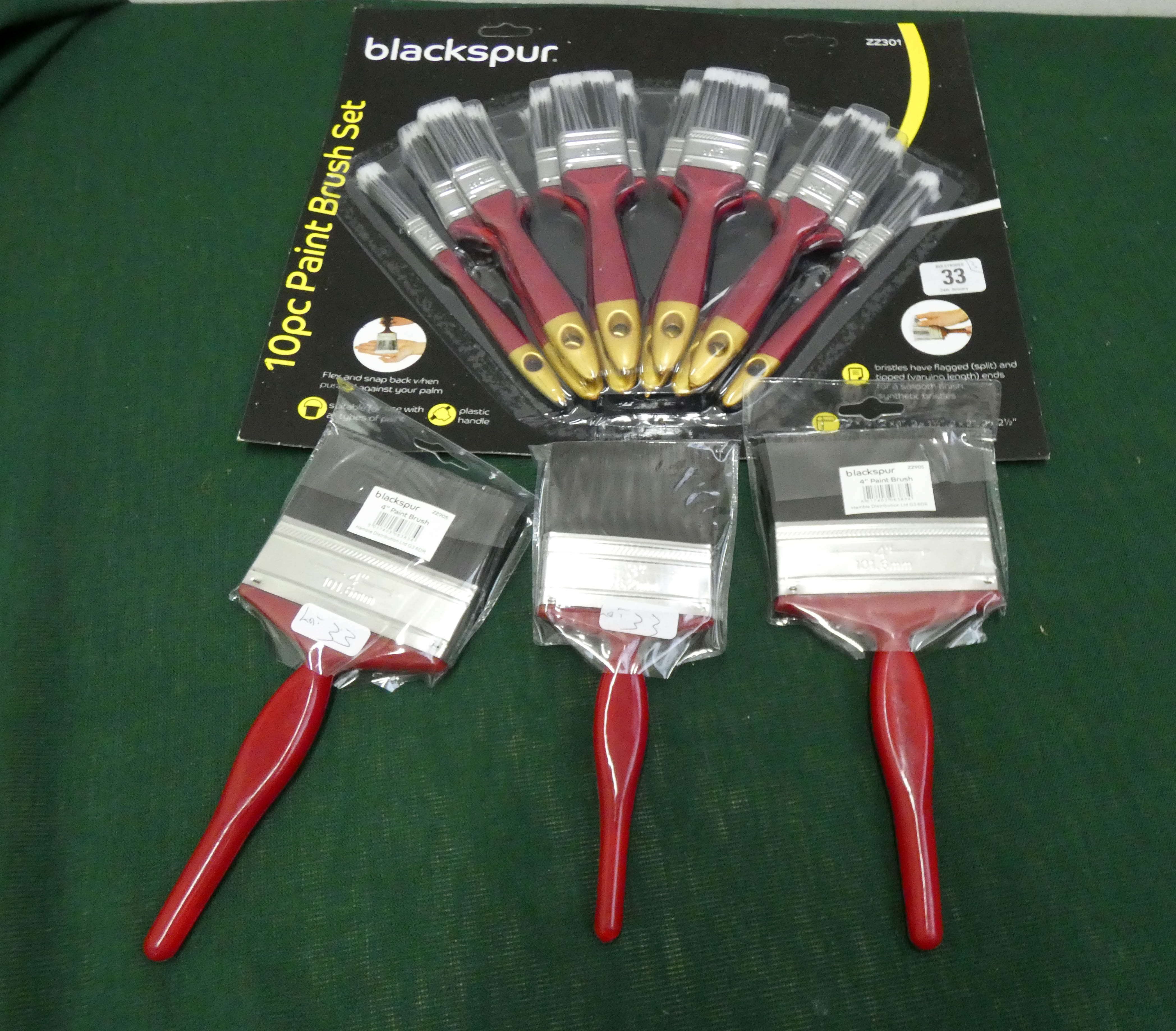 A new 10 piece paint brush set,