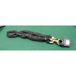A new 1100mm long heavy duty security chain with cover and heavy duty padlock with 3 keys