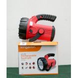 A new 25 LED rechargeable four function spotlight with stand