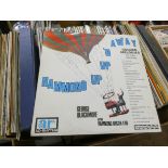 A large box of LP vinyl records,