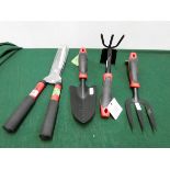 A new mini head shears and a new hand garden trowel,