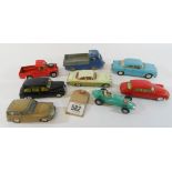 Eight toy cars by Corgi,
