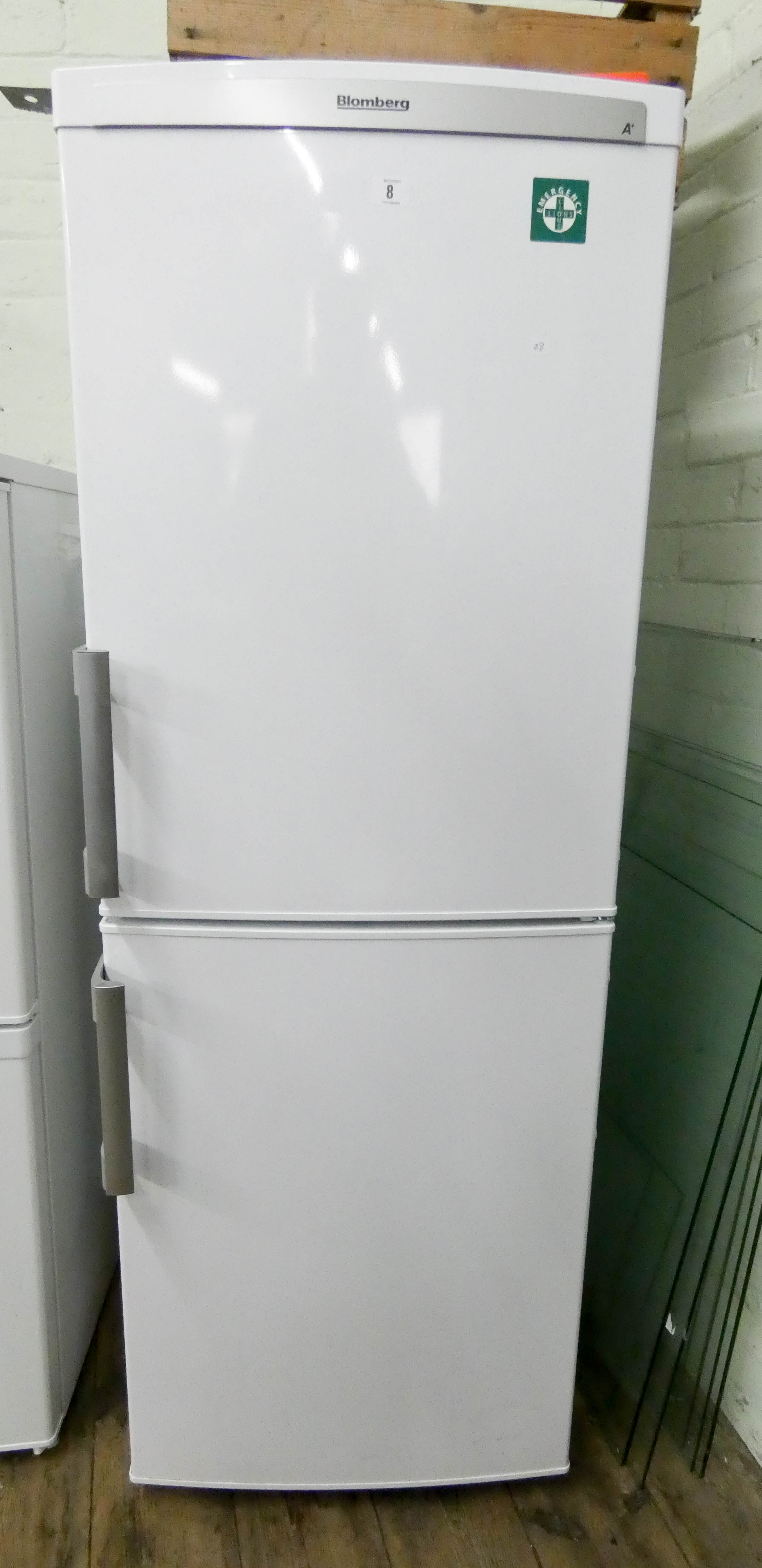 A Blomberg half and half fridge freezer (light not working)