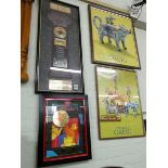 Two framed Charles Greig posters,