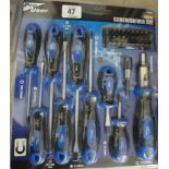 A new 40 piece screwdriver set