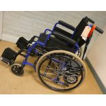 A self propelled wheelchair with battery operated power pack for easier pushing for the operator,