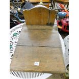 A set of pre War oak platform scales for perhaps weighing potato's or corn