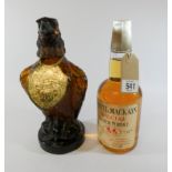 A bottle of 1970's Whyte & Mackay Special Scotch whisky and a bottle of Mohmeak's Golden Eagle malt