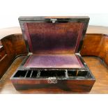 A Victorian marquetry inlaid writing box