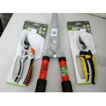 New hedge shears,