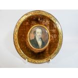 A 19th Century portrait miniature on ivory,