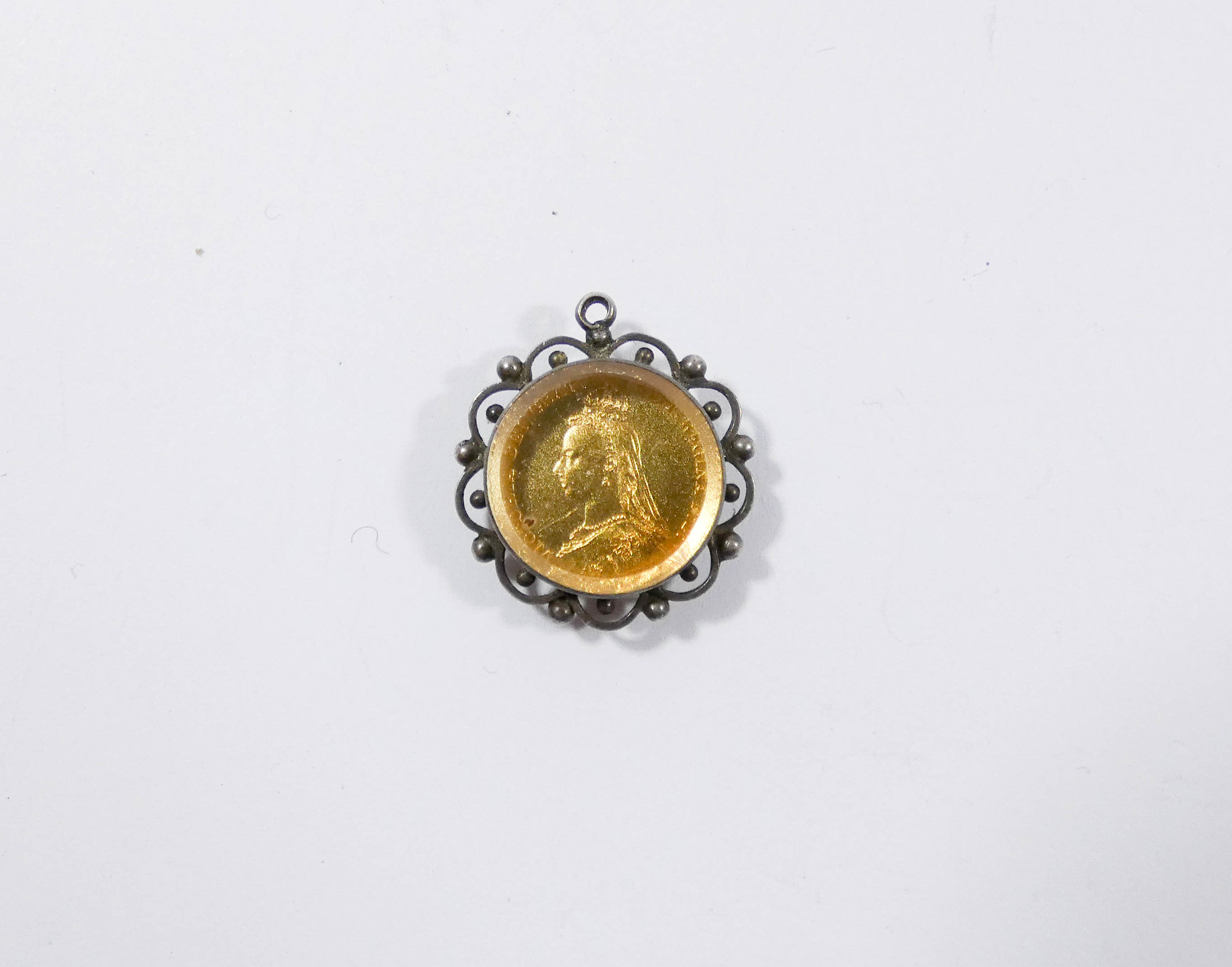 Victorian 9ct fob with faceted citrine, Victorian scarab brooch, - Image 3 of 4