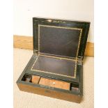 Victorian bur walnut mother of pearl floral inlaid workbox