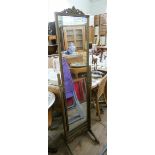 A Chevel dressing mirror in a gilt frame and stand