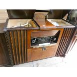 A Grundig cabinet radiogram in walnut case