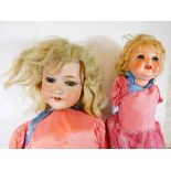 Armand Marseille German bisque head doll numbered on reverse 390A9M and a Heubach'koppelsdorf