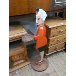 A painted wooden dumb waiter