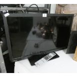 A Toshiba 24" digital LCD super slim line television with freeview etc,