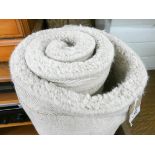A modern cream wool pile rug