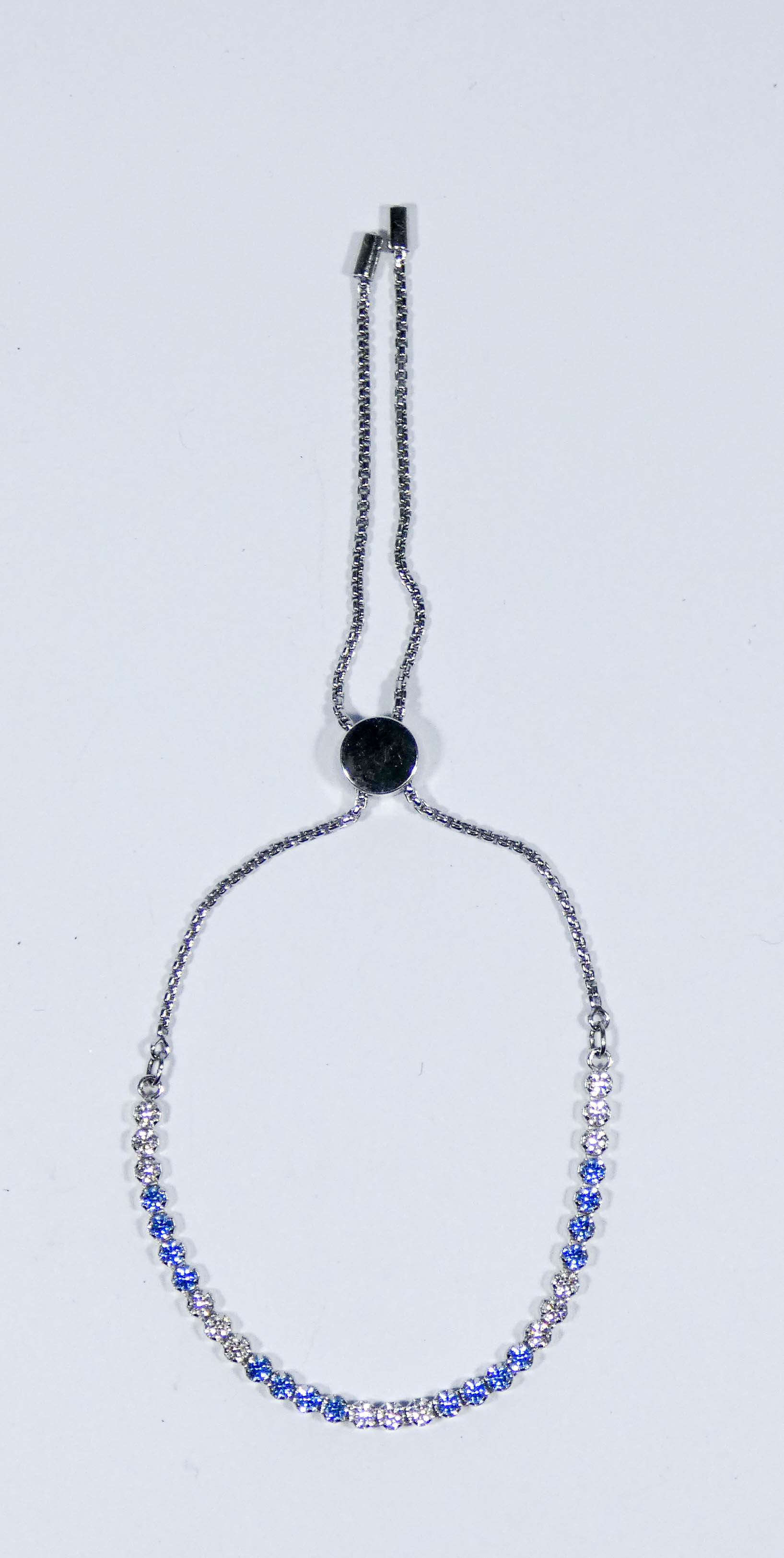 A blue and white Swarovski crystal bracelet, - Image 2 of 5
