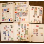 A collection of British Commonwealth and world stamps contained within four albums