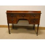 A Victorian mahogany tray topped,