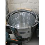 A new 15ltr galvanized bucket,