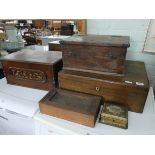 Oak cutlery box (no cutlery),