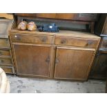 A 4' oak sideboard,