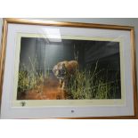 David Sheppard signed print, blind stamp, limited edition number 1292/2000 Jungle Gentlemen,