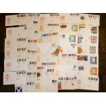 A collection of over 60 typed Machin first day covers from the 1980's and 90's including high
