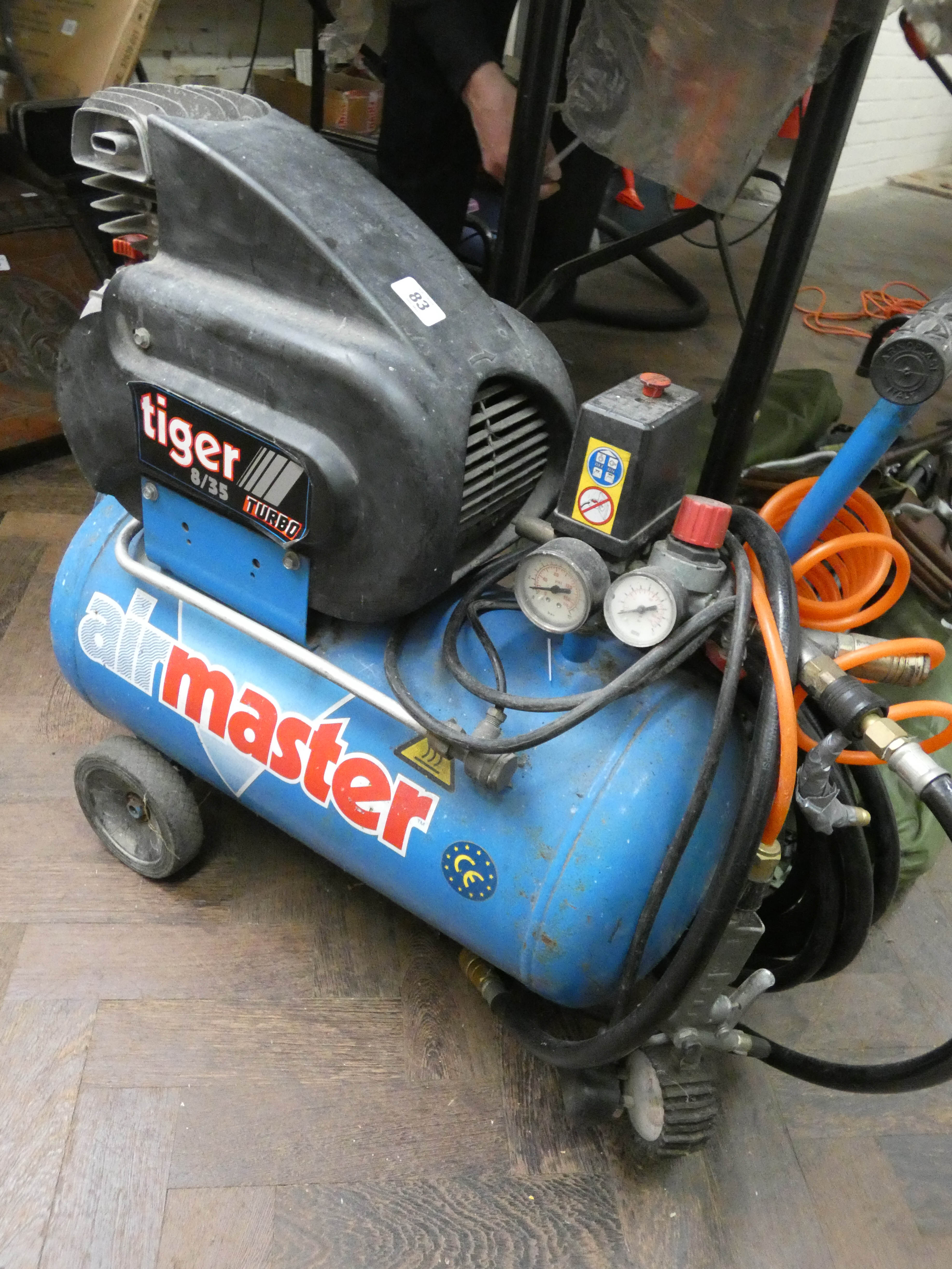 An Airmaster tiger 8/35 turbo compressor