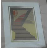 Three limited edition abstract prints,