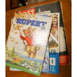Various children's annuals and old picture post magazines