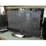 A 42" Samsung LCD television with Freeview etc and remote