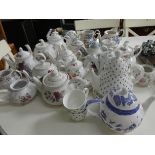 A collection of assorted teapots