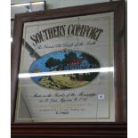 A Southern Comfort advertising mirror